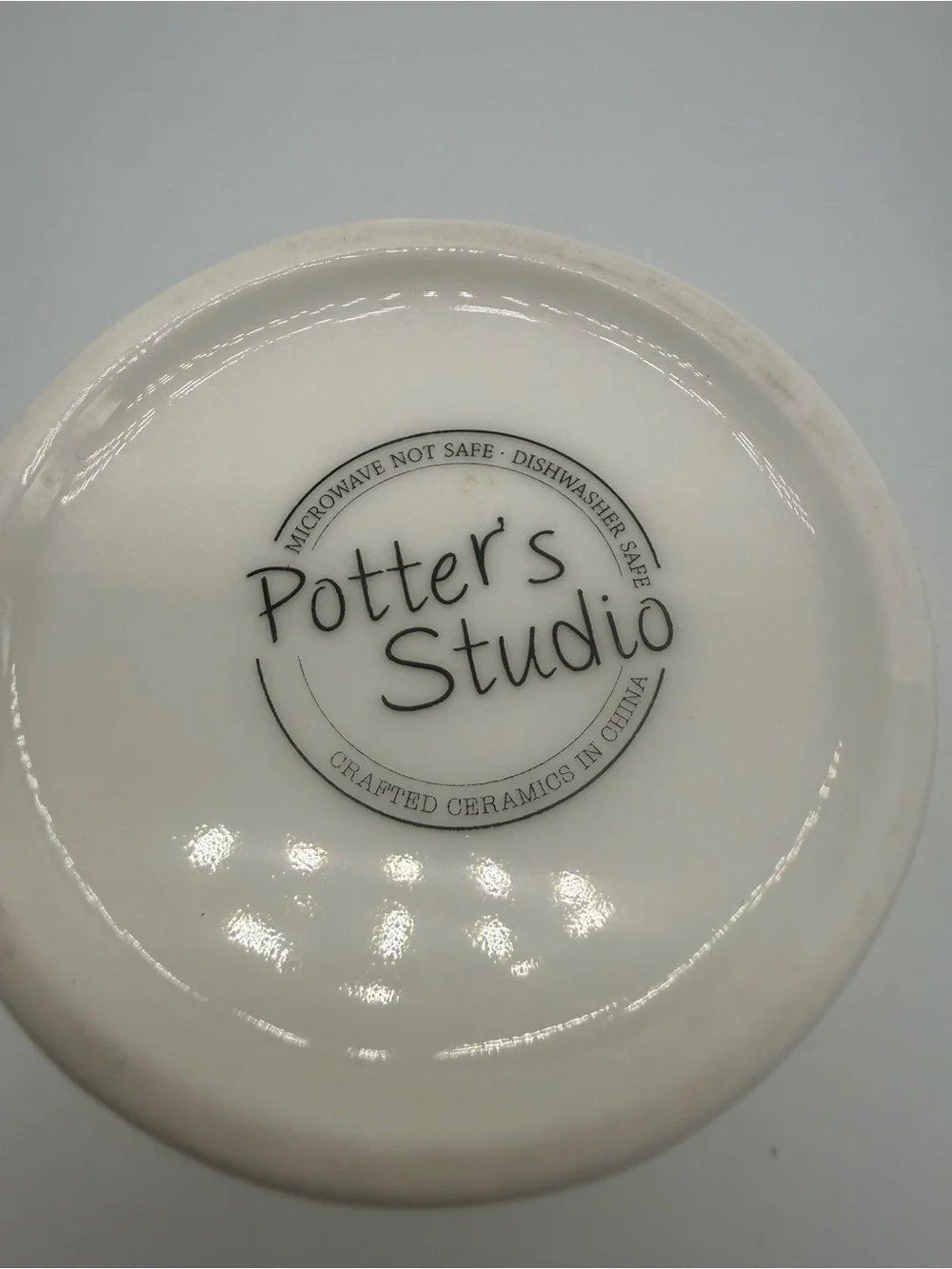 Potter's Studio Heart Shaped Rim Milk Pitcher Creamer Ceramic White Farmhouse